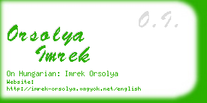 orsolya imrek business card